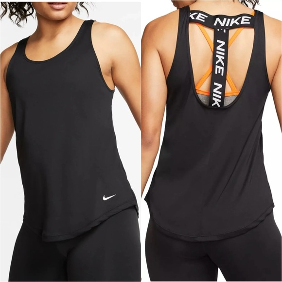 Nike Tops - NEW! Nike Black Dri-FIT VICTORY ELASTIKA Training/Running Tank Top